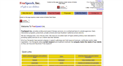 Desktop Screenshot of freespeechinc.com